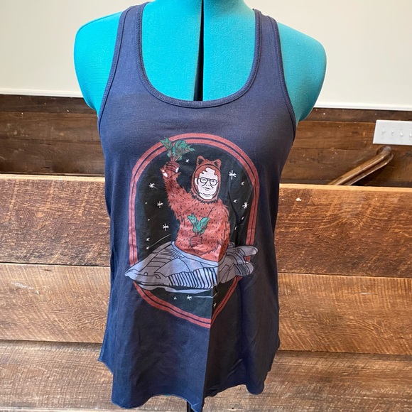 The Office Dwight Beet Farm Flowy Racerback Tank - Picture 2 of 11